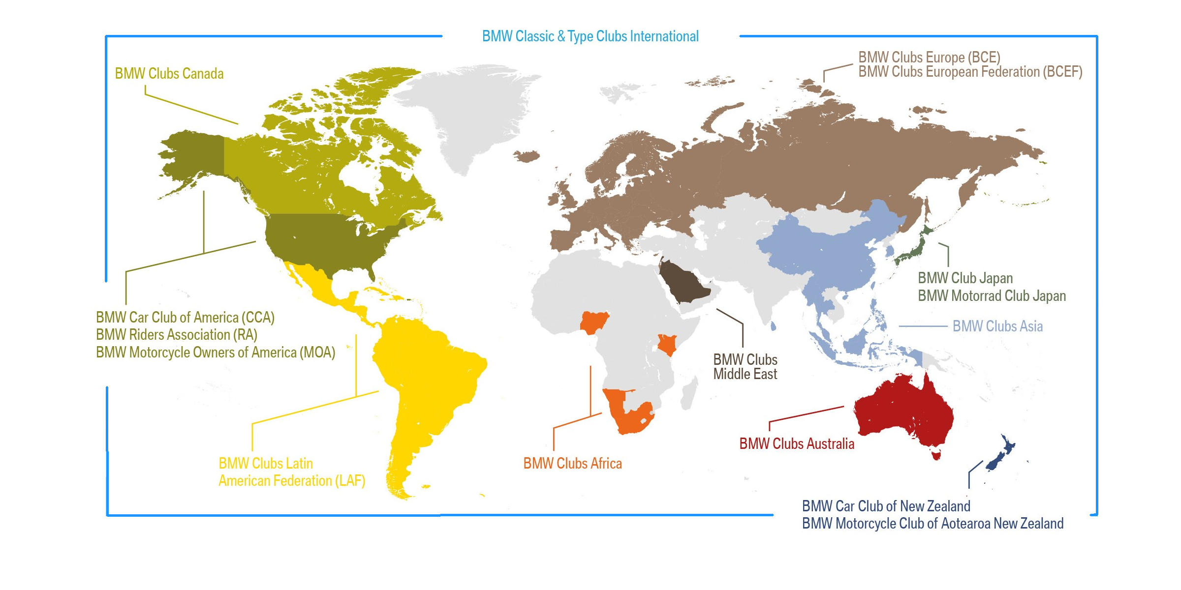 BCCM world map